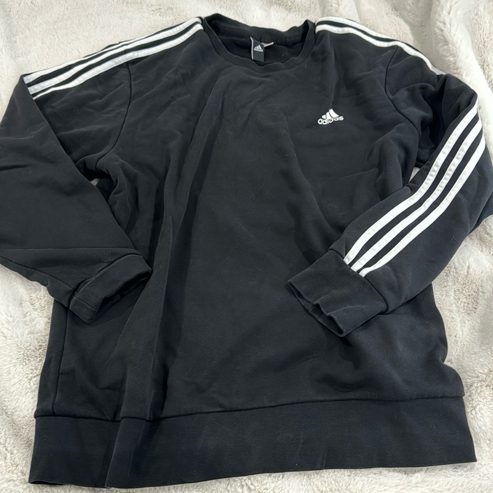 Black adidas crew neck